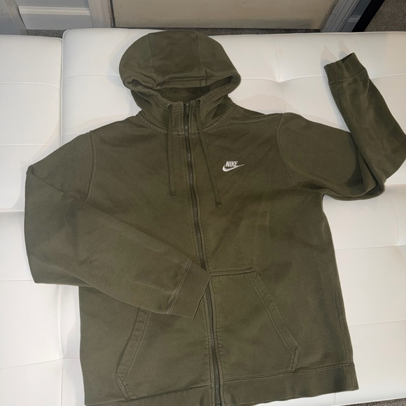 Nike Other - Nike Men's Dark Green Zip-Up Hoodie